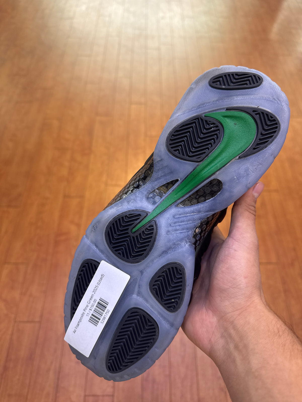 Air Foamposite Pine Green 2025 (Used)