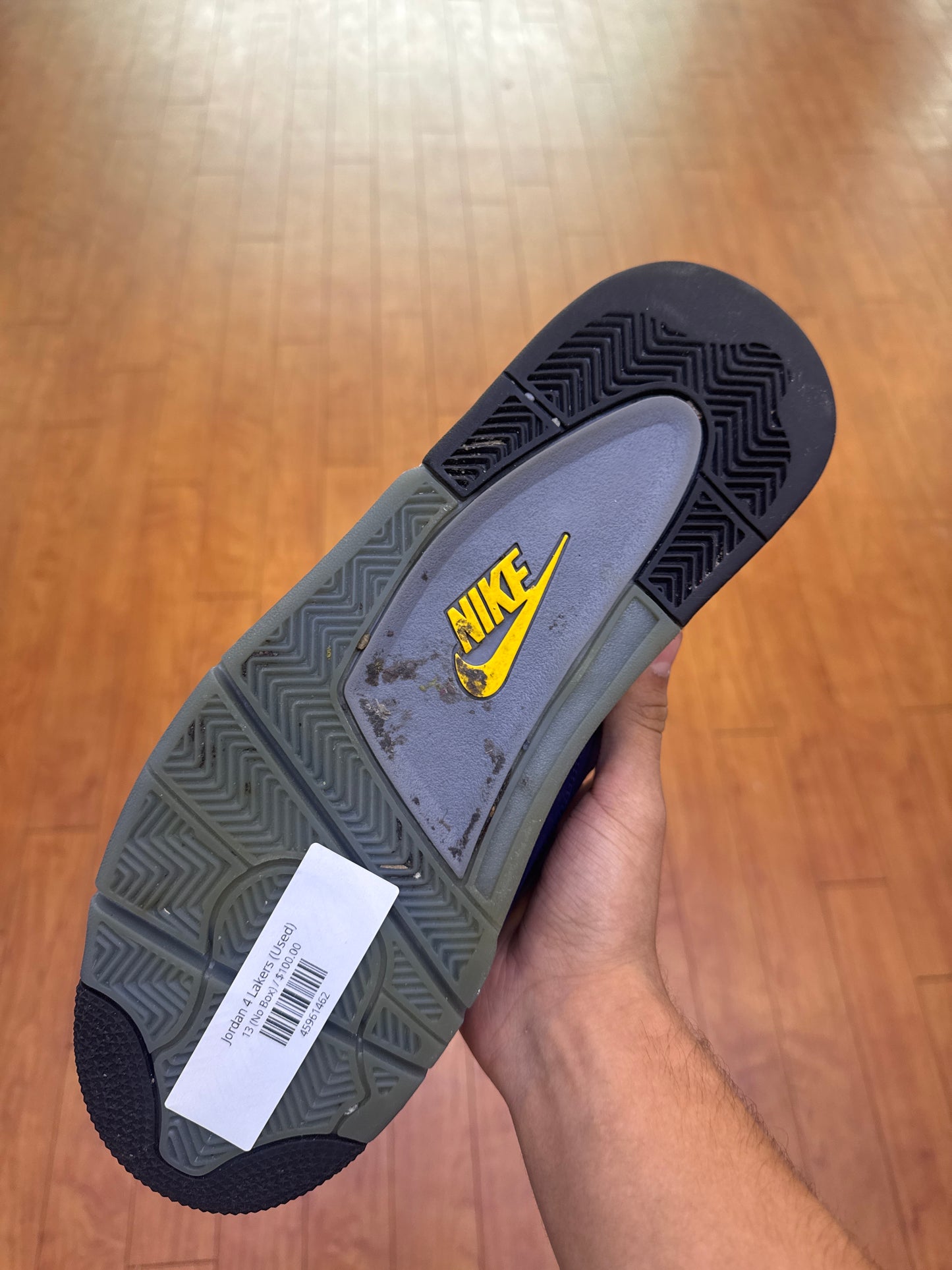 Jordan 4 Lakers (Used)