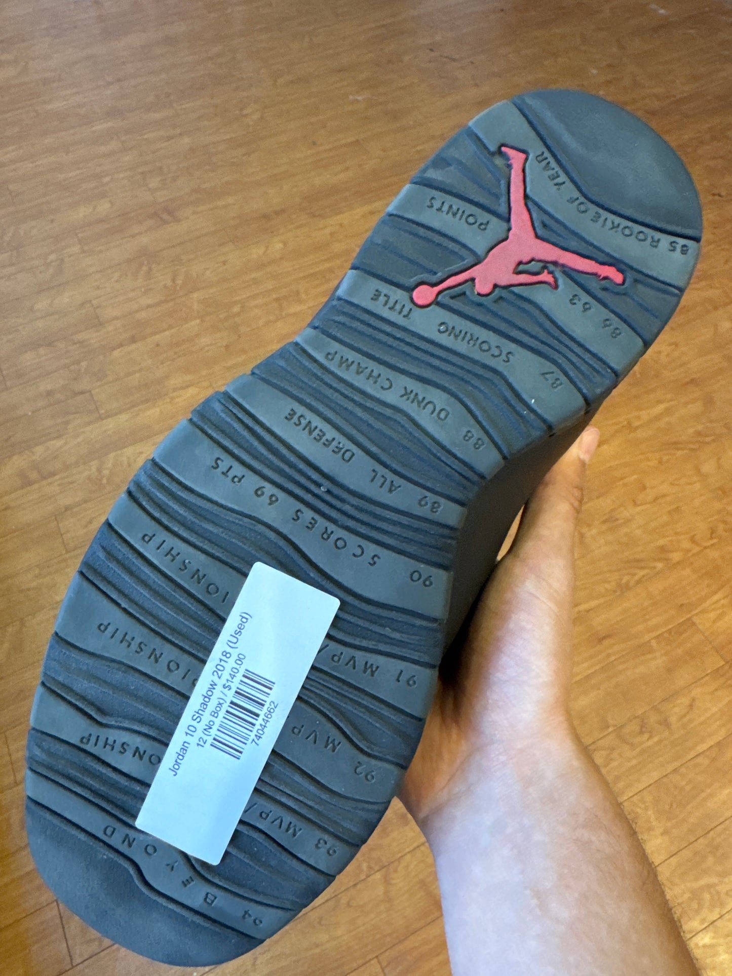 Jordan 10 Shadow 2018 (Used)