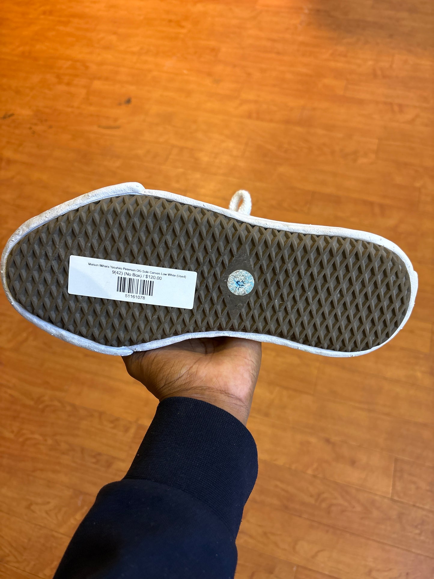 Maison Mihara Yasuhiro Peterson OG Sole Canvas Low White (Used)