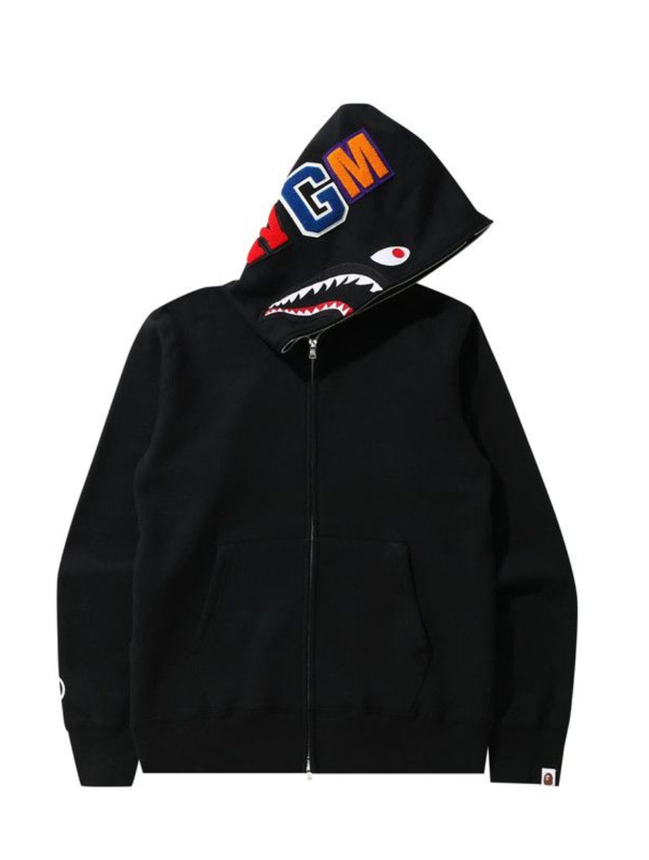 BAPE Black Zip Up Hoodie