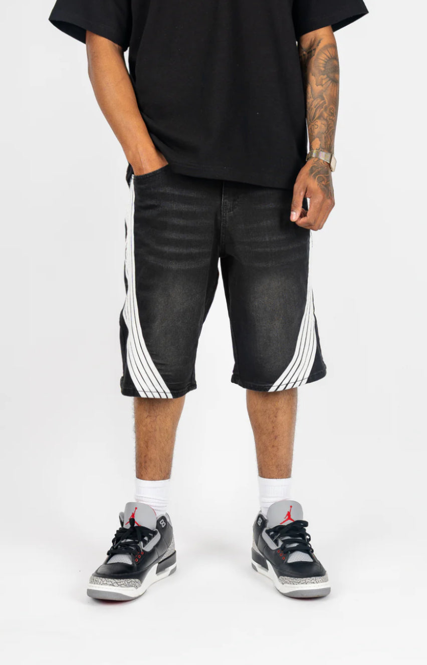 Rebel Minds Racer Black Jorts