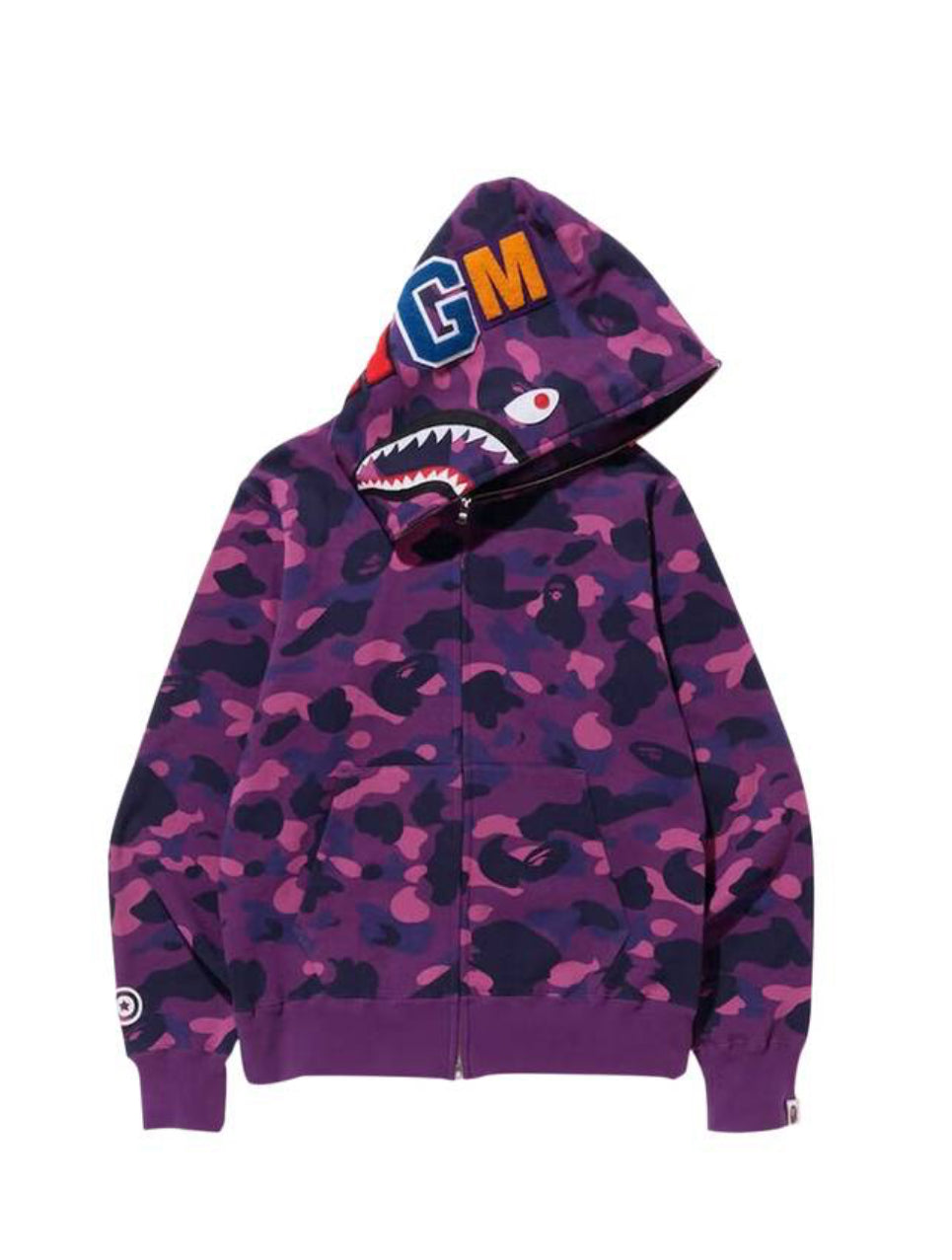 BAPE Purple Camo Zip Up Hoodie