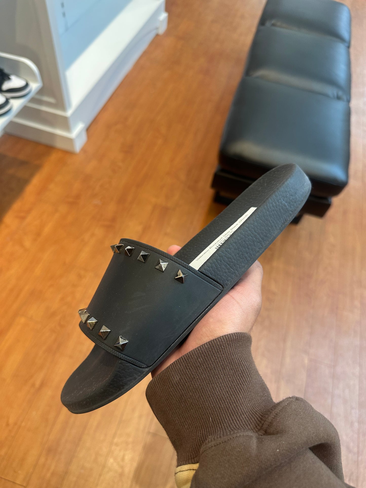 Valentino Rockstud Slide Black (Used)