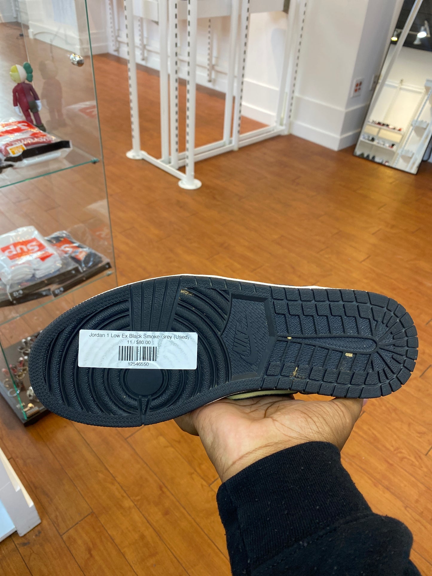 Jordan 1 Low Ex Black Smoke Grey (Used)