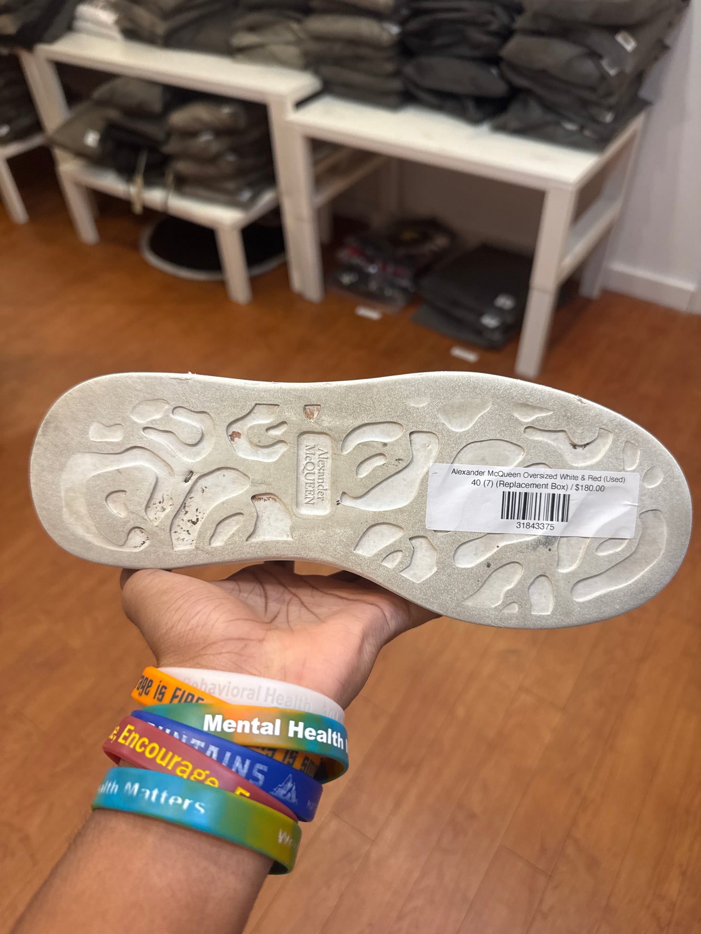 Alexander McQueen Oversized White & Red (Used)