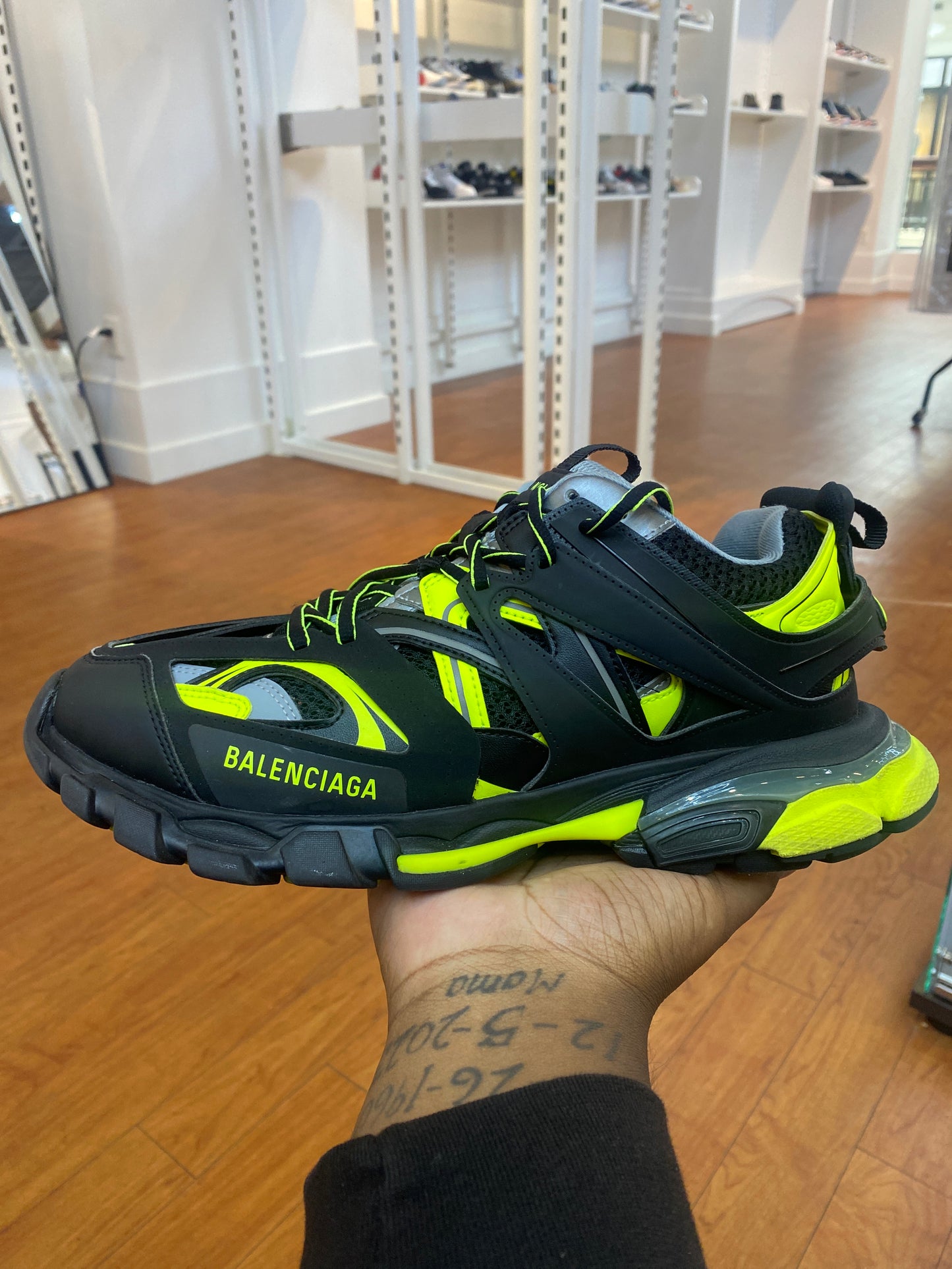 Balenciaga Track Sneaker Black Yellow (Used)