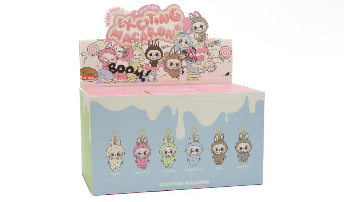 Labubu Tasty Exciting Macarons Face Sealed Case (6 Blind Boxes)