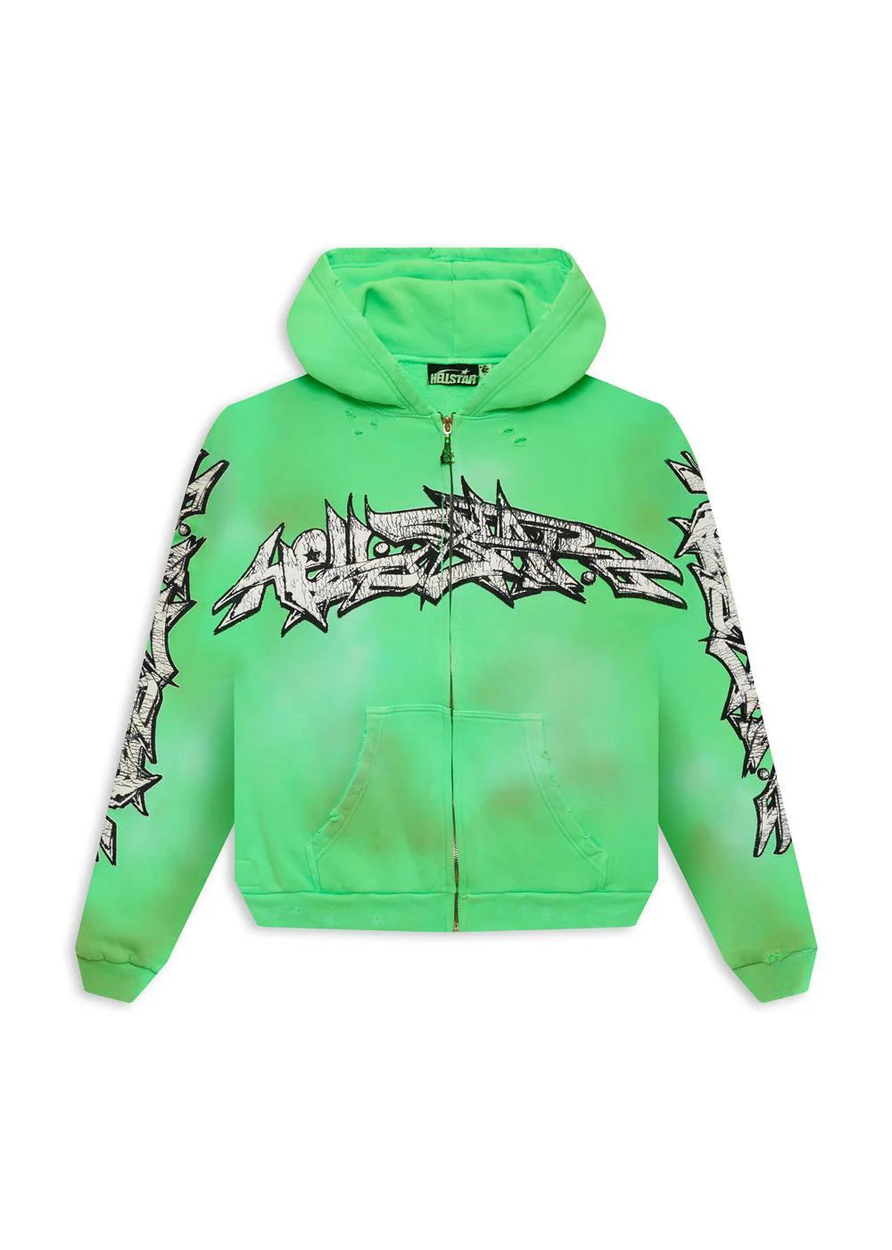 Hellstar Green Graffiti Zip Up