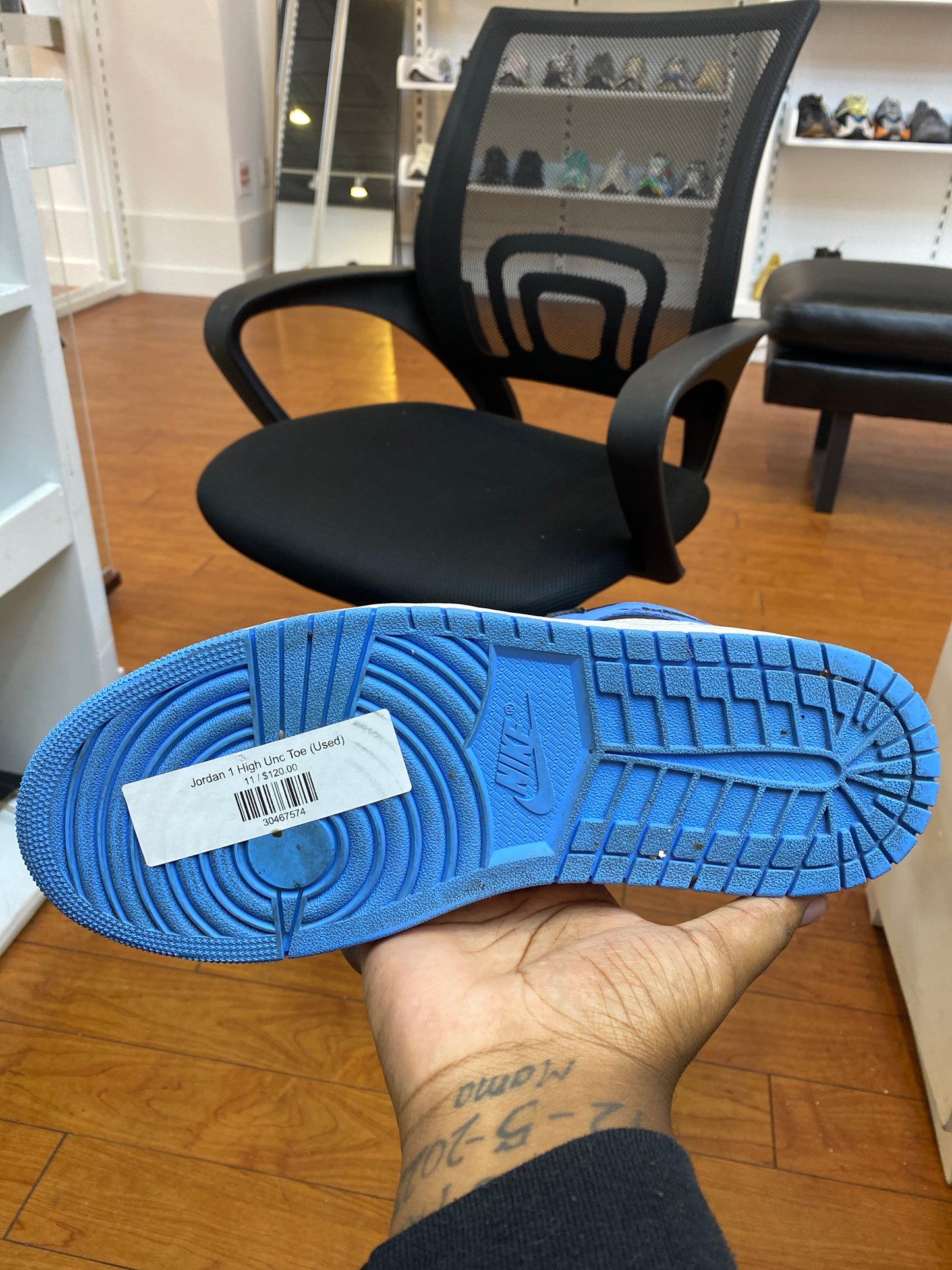 Jordan 1 High Unc Toe (Used)