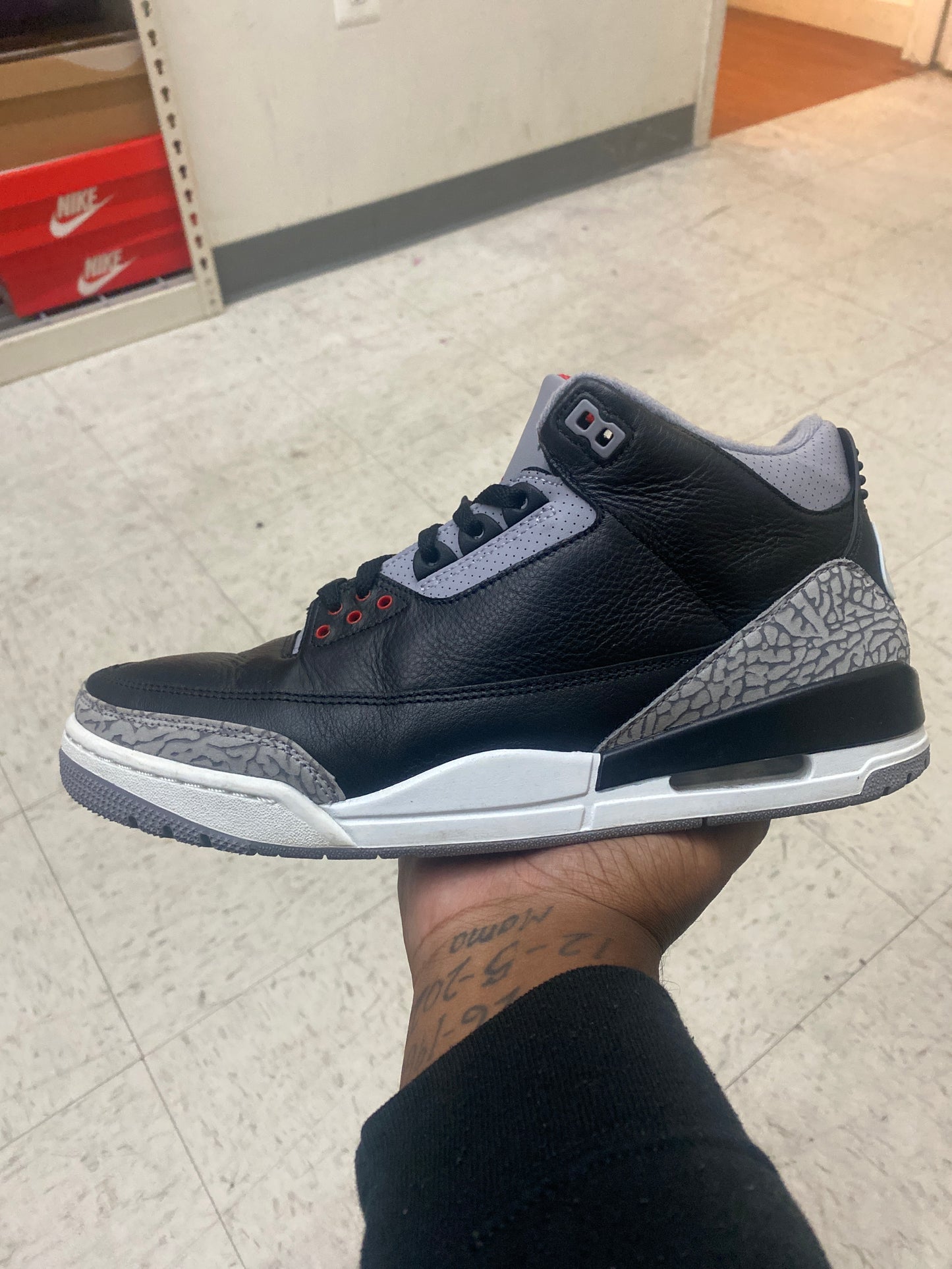 Jordan 3 Black Cement (Used)