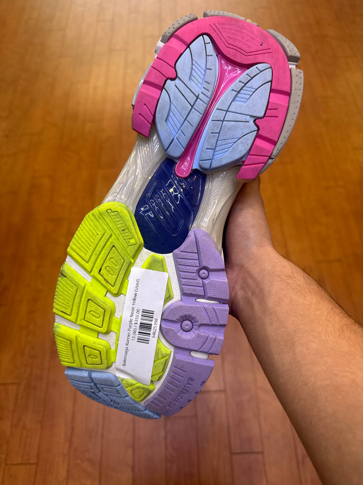 Balenciaga Runner Purple Neon Yellow (Used)