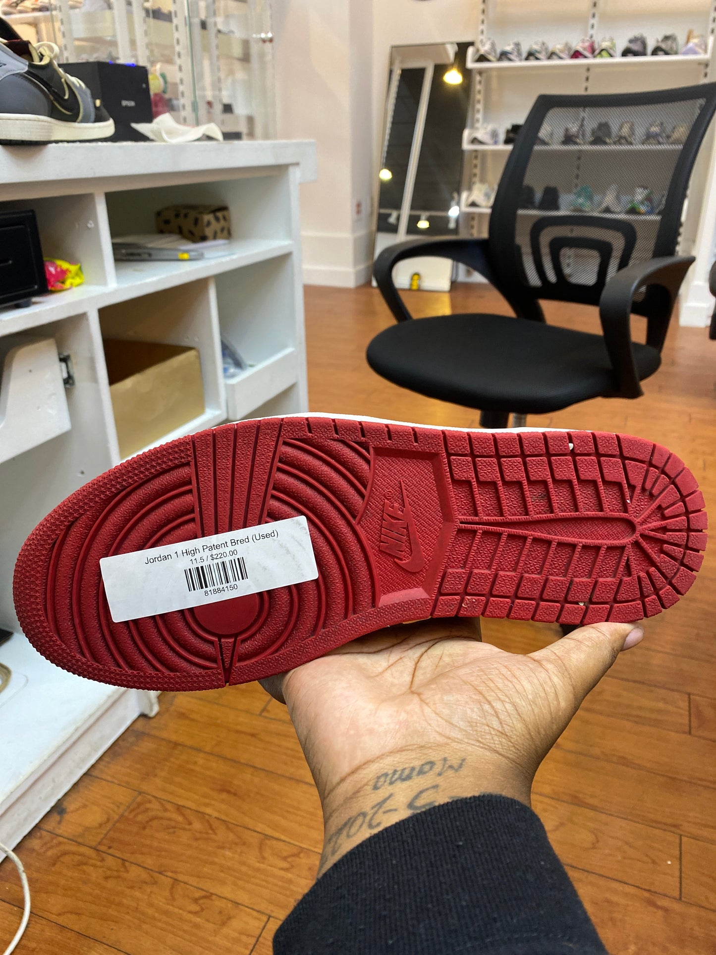 Jordan 1 High Patent Bred (Used)