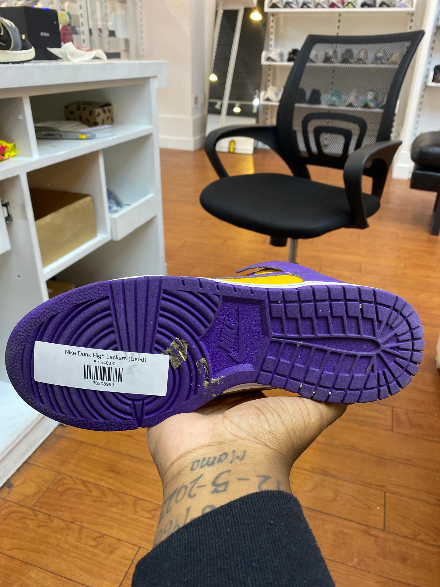Nike Dunk High Lakers (Used)
