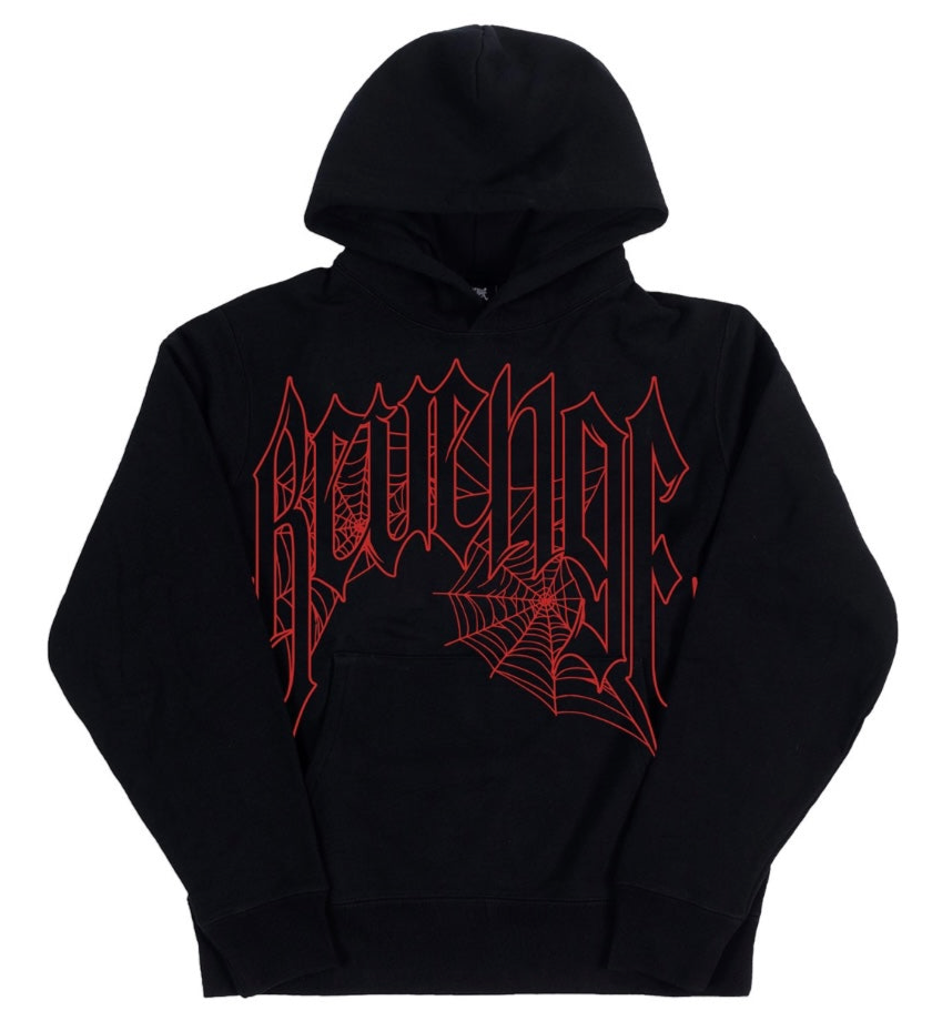 Revenge Web Cross Red Hoodie