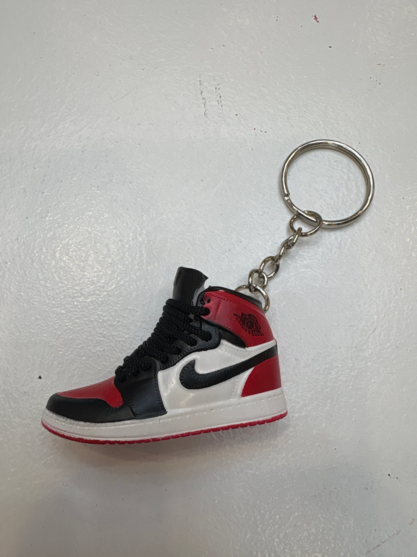 Jordan 1 High Bred Toe Keychain