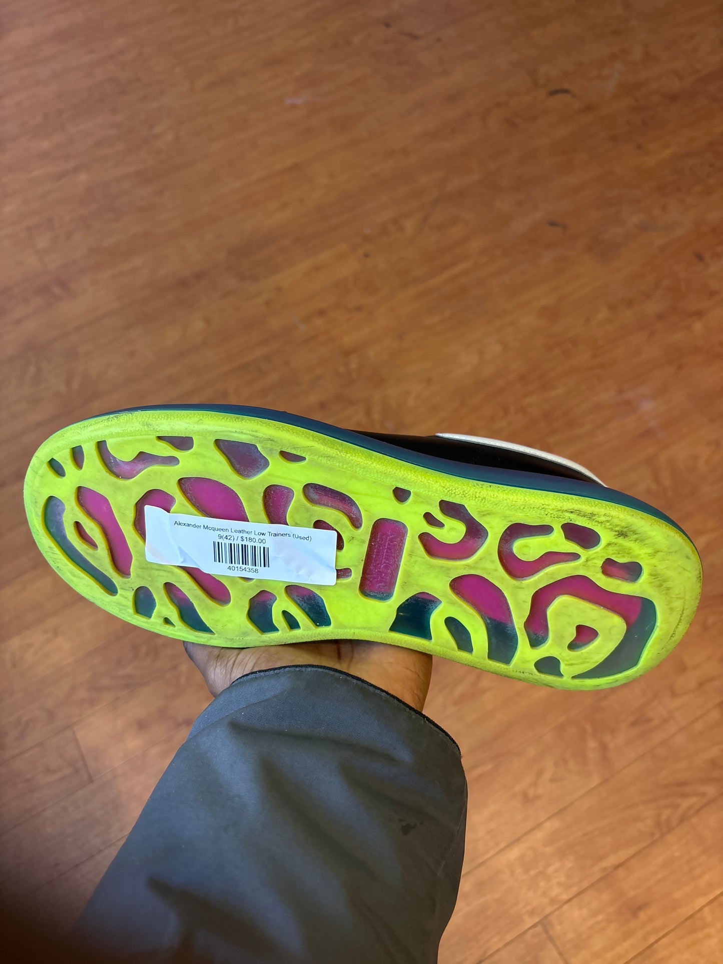 Alexander Mcqueen Leather Low Trainers (Used)