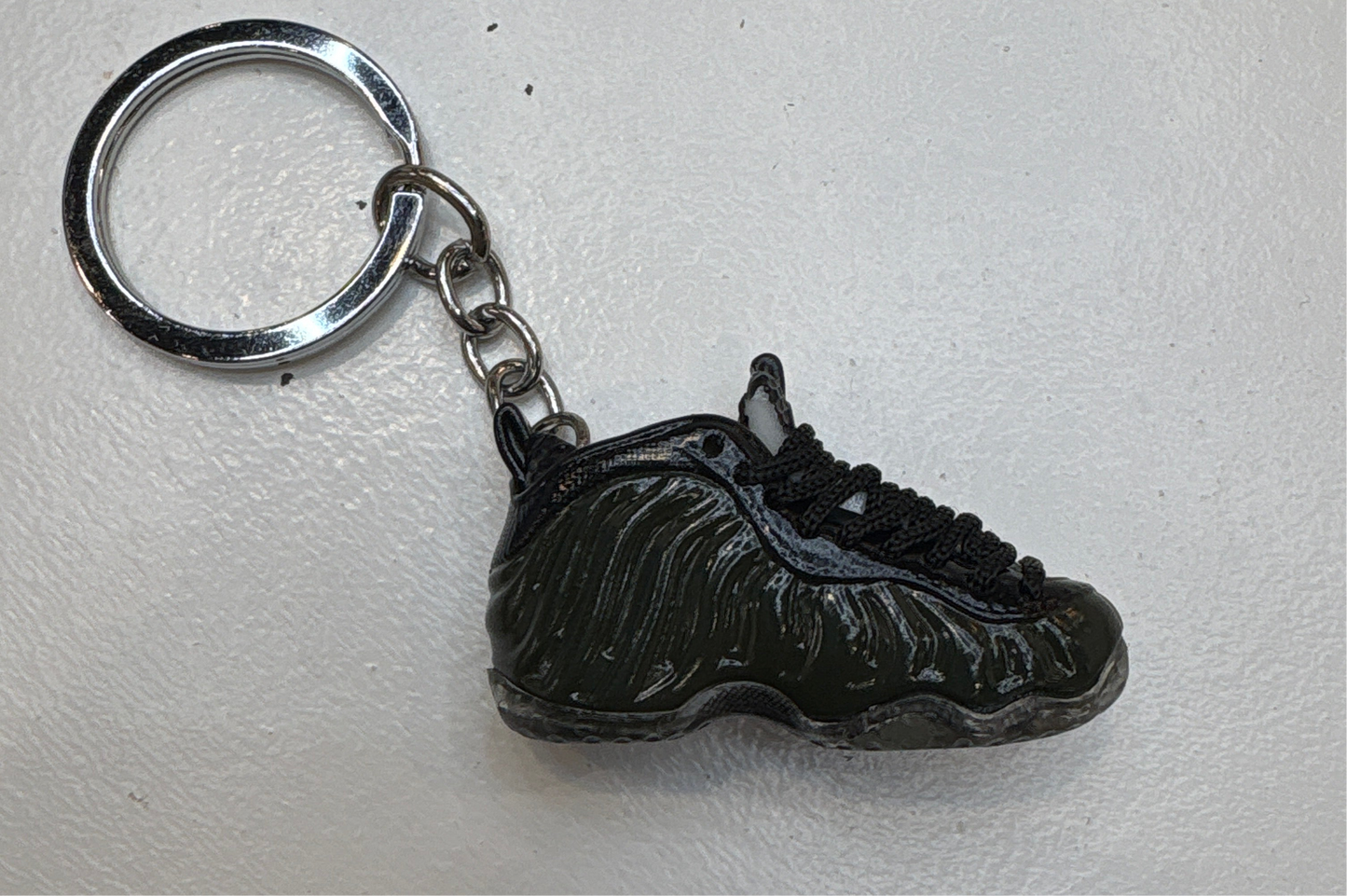 Air Foamposite Dark Green Keychain