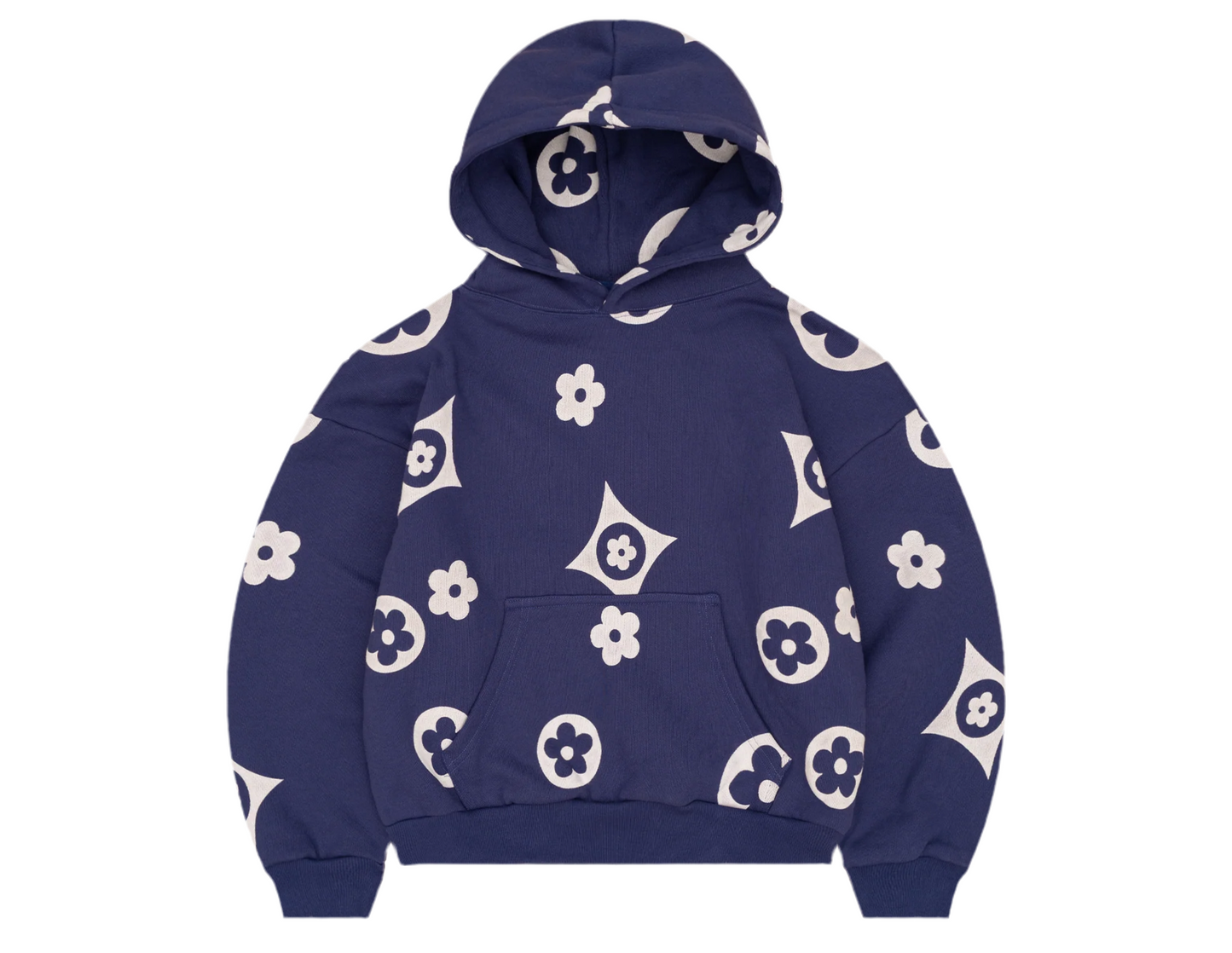 Flower Blue Hoodie