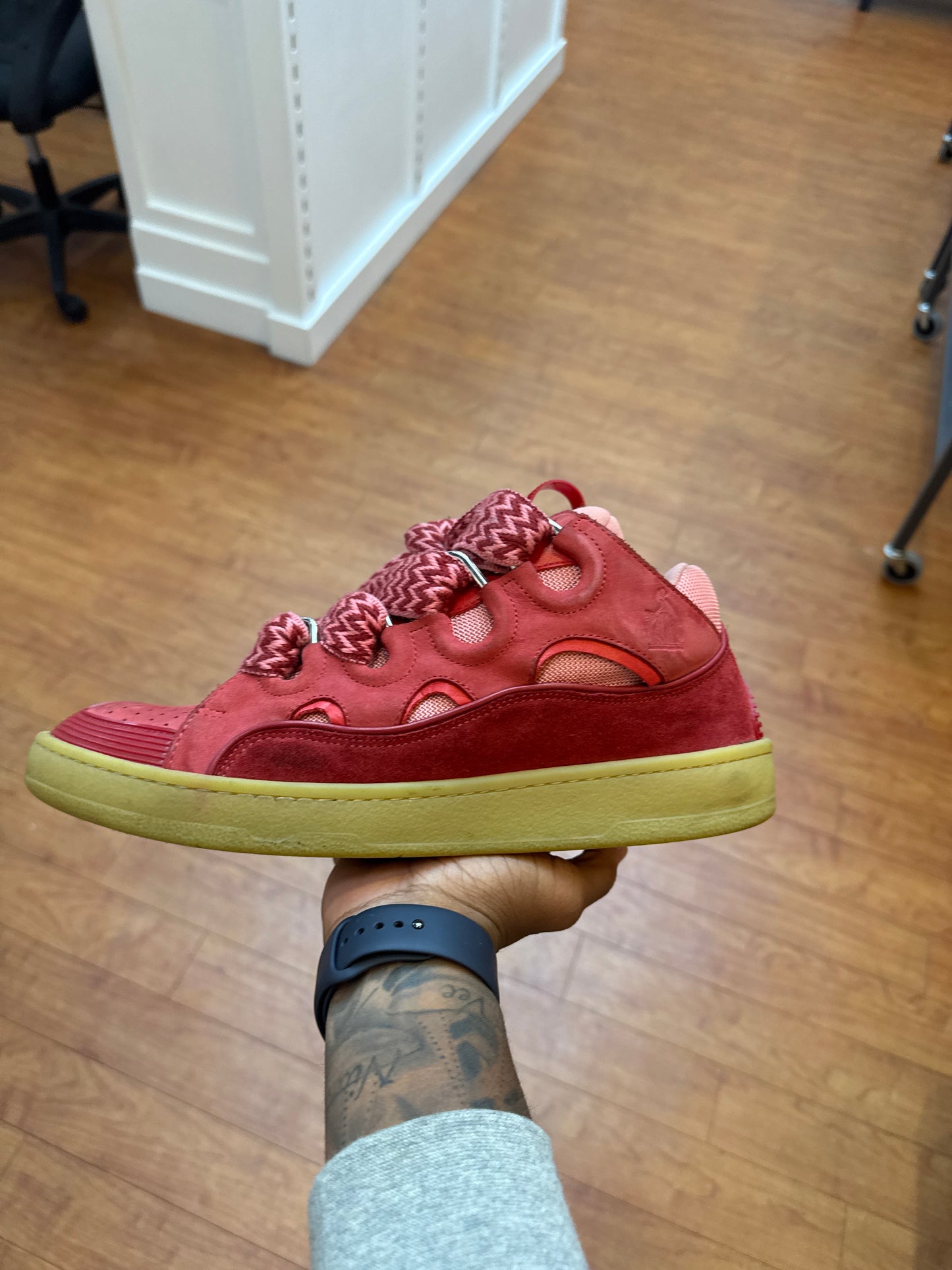 Lanvin Red Curb Leather (Used)