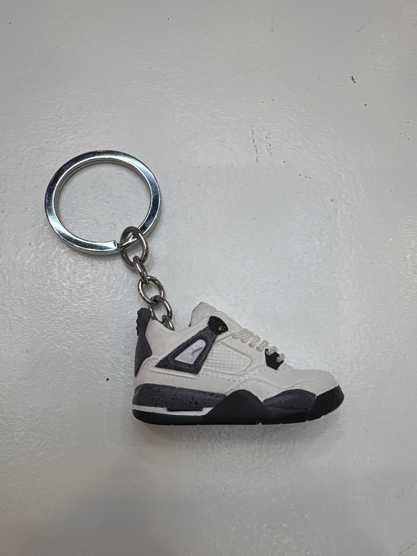 Jordan 4 White Cement Keychain