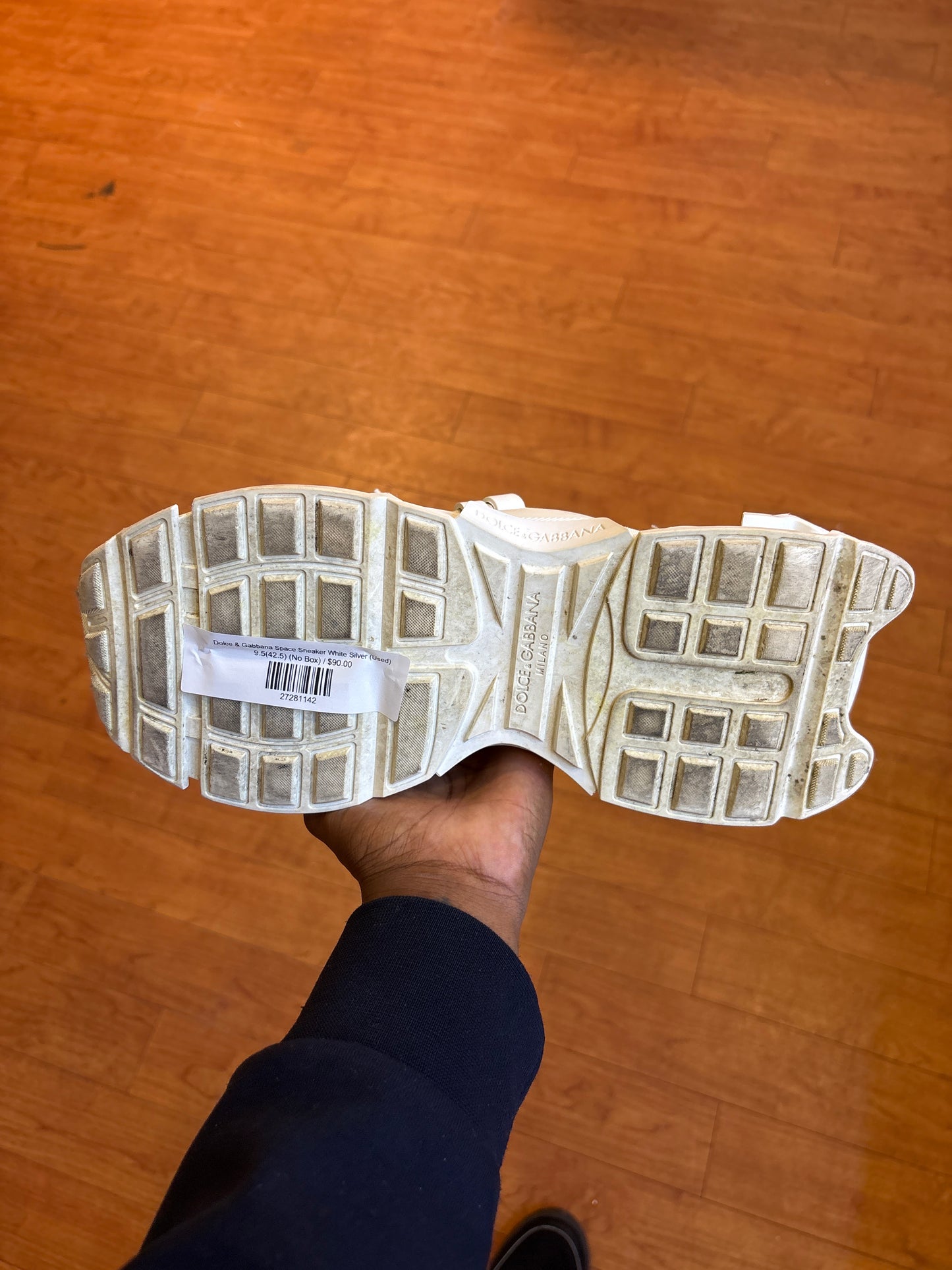 Dolce & Gabbana Space Sneaker White Silver (Used)