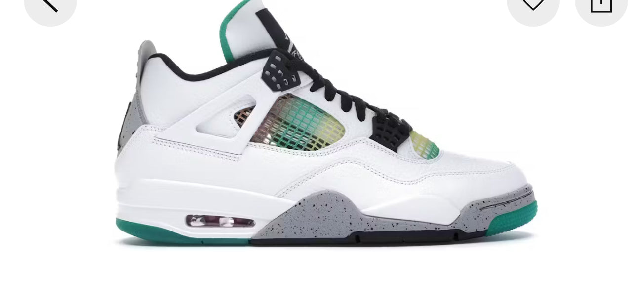 Jordan 4 Lucid Green Rasta W