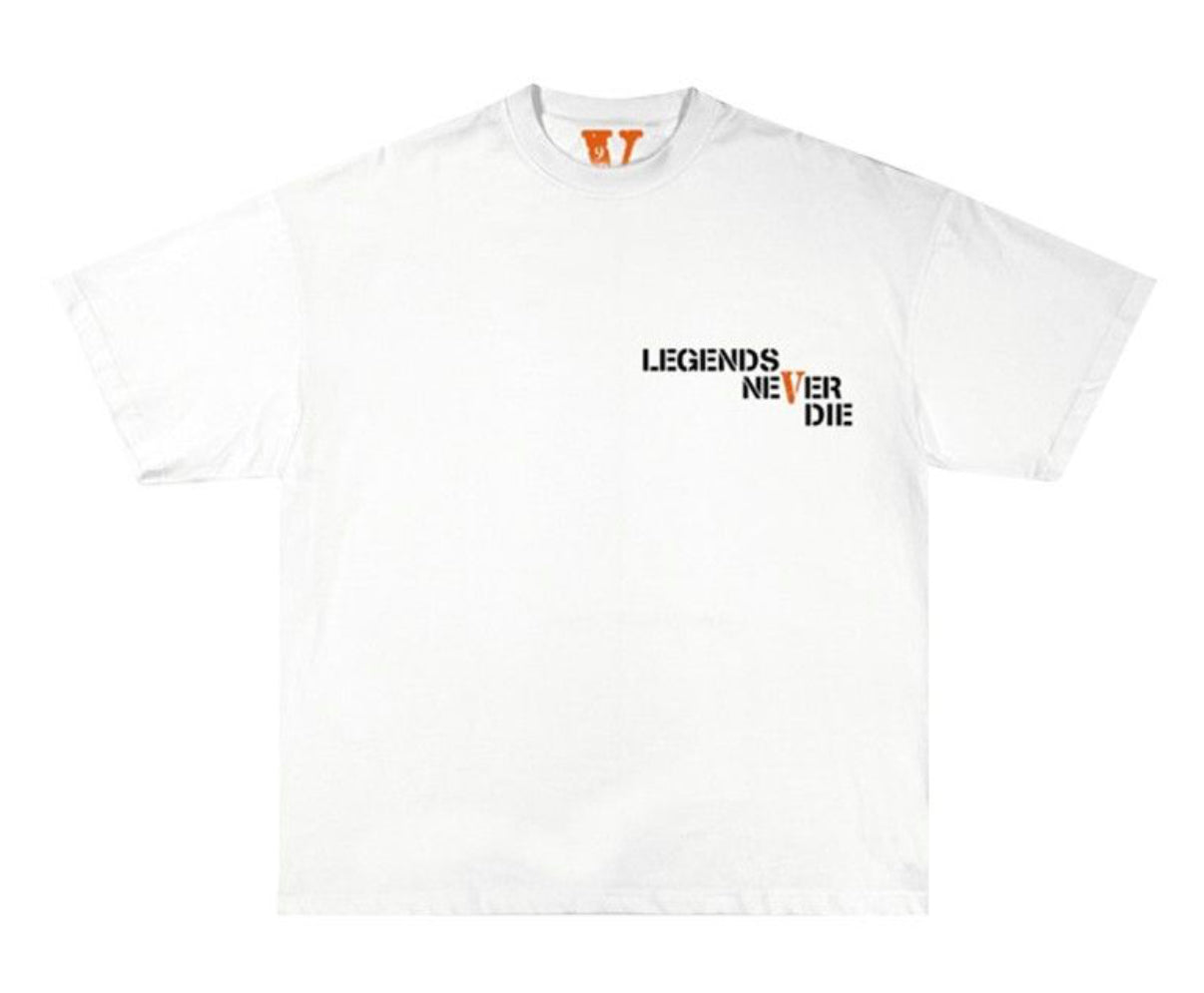 Vlone X Juice Wrld Butterfly White Tee