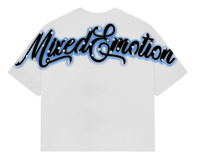 Mixed Emotion White Statue Tee