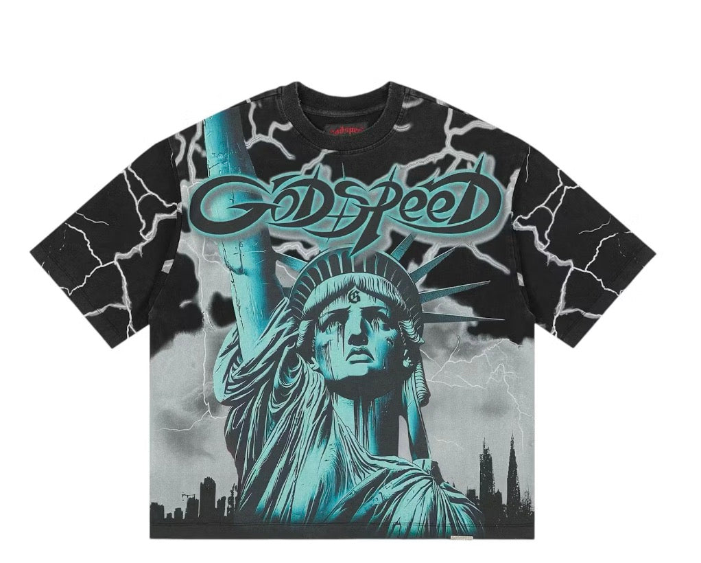 Godspeed Voltage Wolf Grey T Shirt