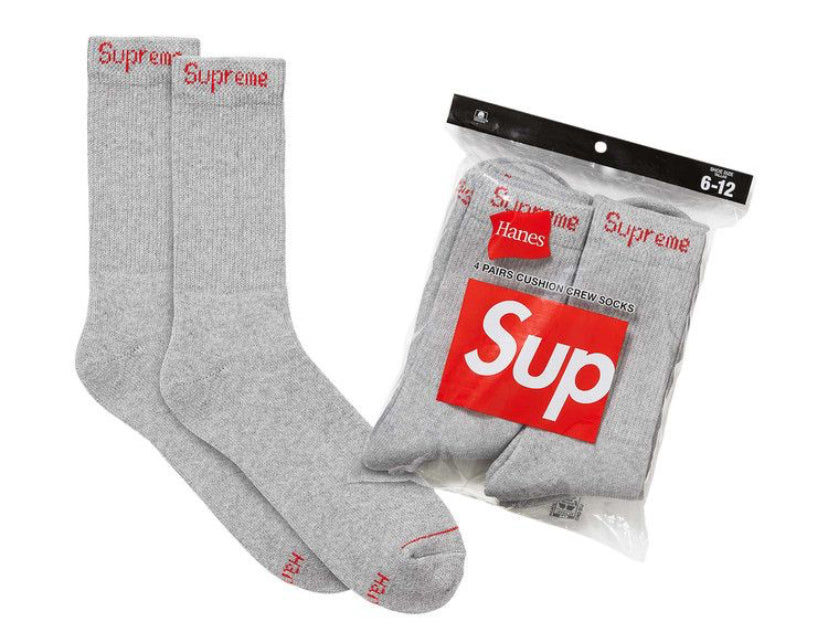 Supreme Socks Grey