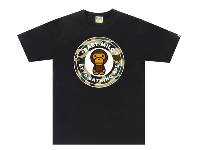 BAPE 1st Camo Milo Busy Works Tee Black/Yellow