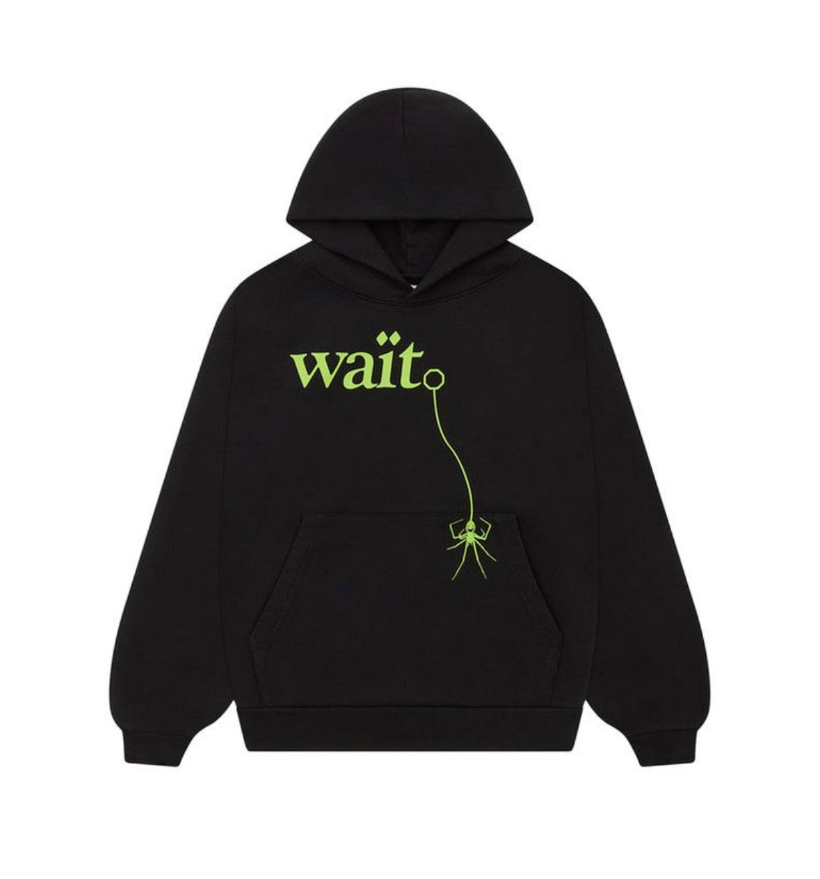 Sp5der Wait Black Hoodie