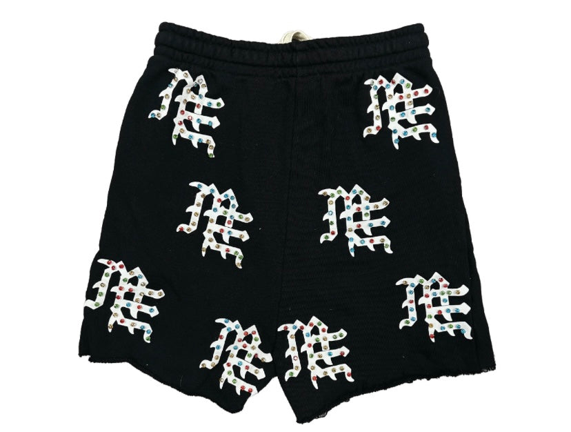Mixed Emotion Black ME Logo Shorts