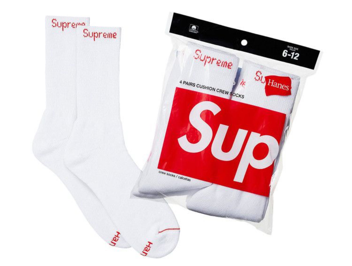 Supreme Socks White