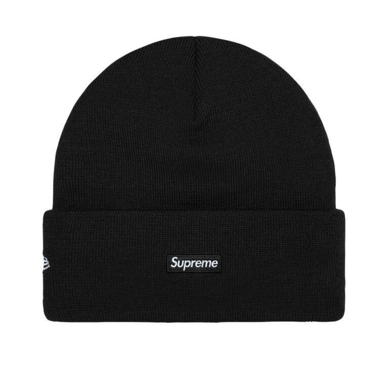 Supreme New Era Tribal S Logo Beanie Black
