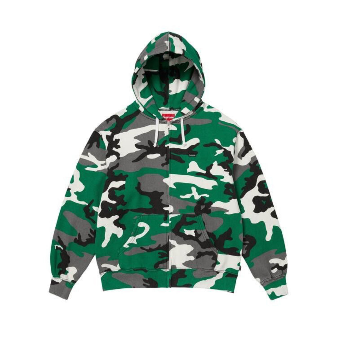 Supreme Small Box Zip Up Green Camo