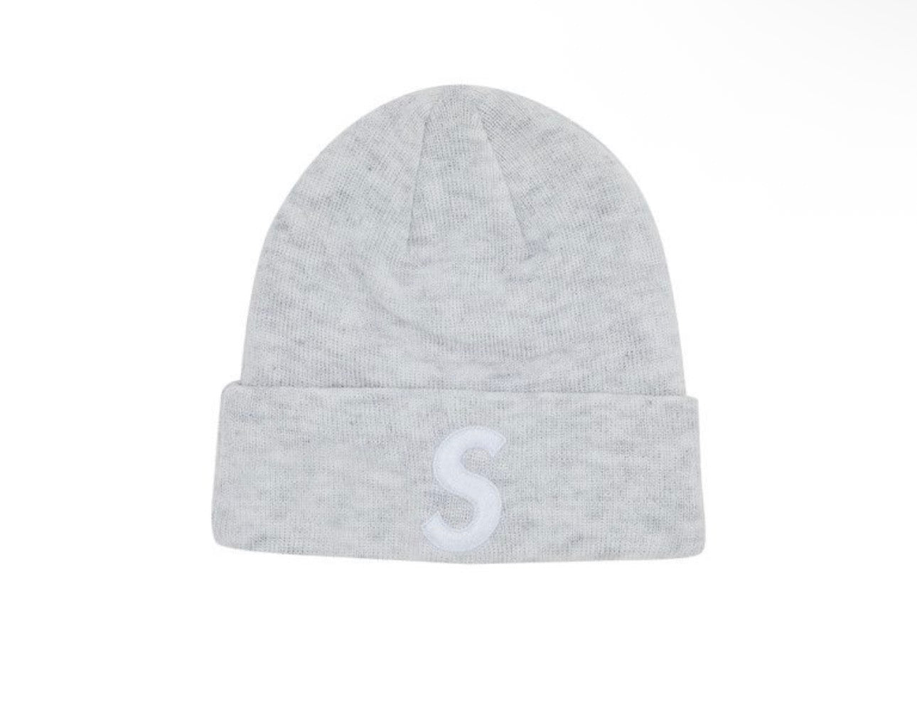 Supreme New Era S Logo Beanie Heather Grey