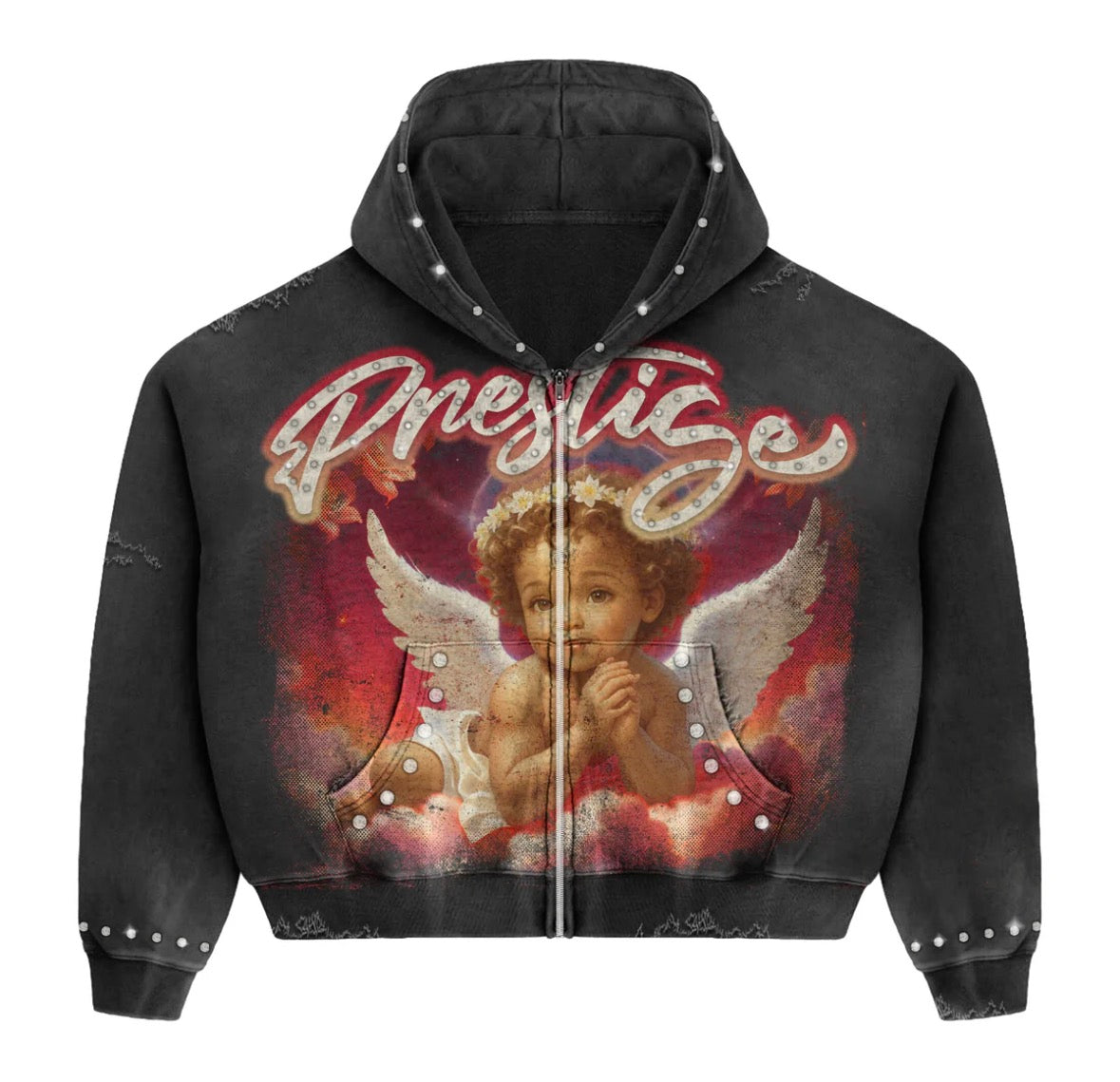 Black Prestige Angel Hoodie