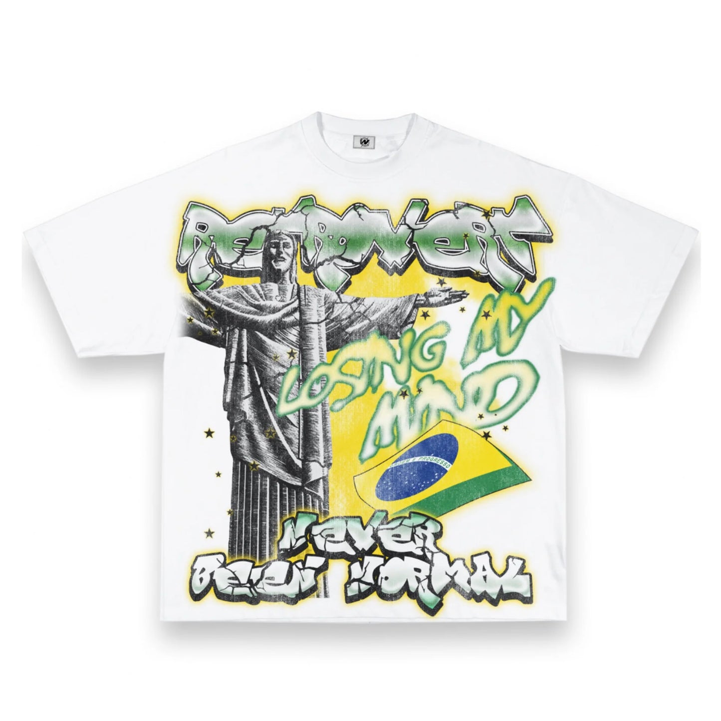 RetroVert Brazil White Tee