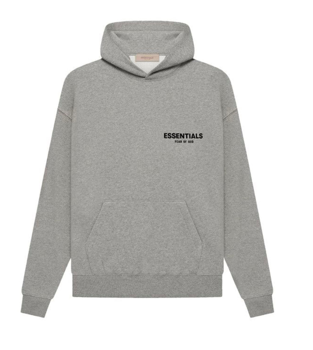 Essentials Dark Oatmeal Hoodie (Used)
