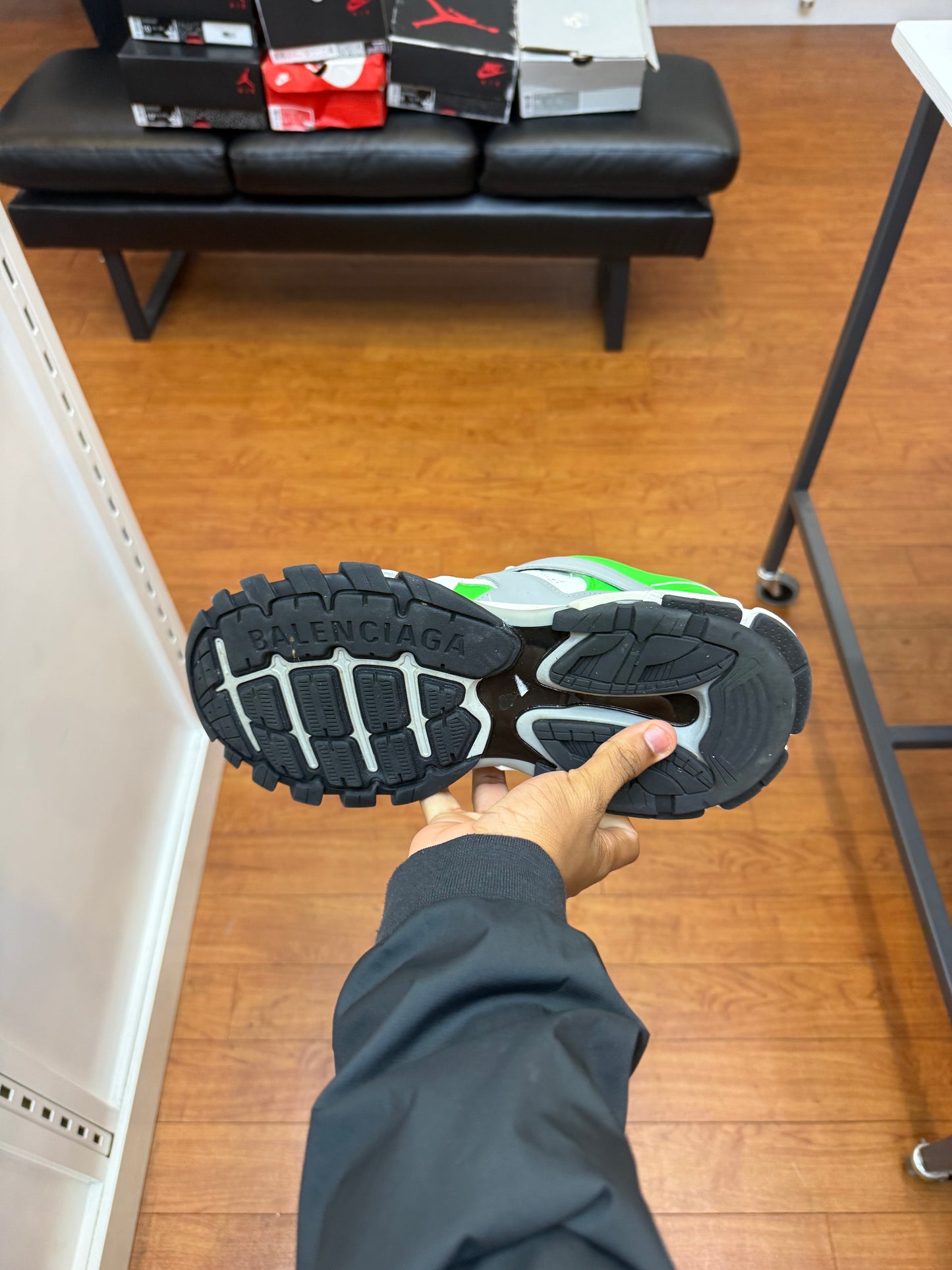 Balenciaga Track Sneaker Grey Fluo Green (Used)