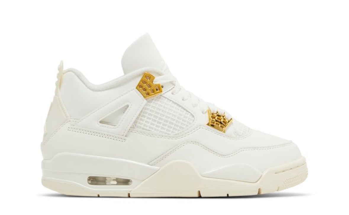 Jordan 4 Metallic Gold W