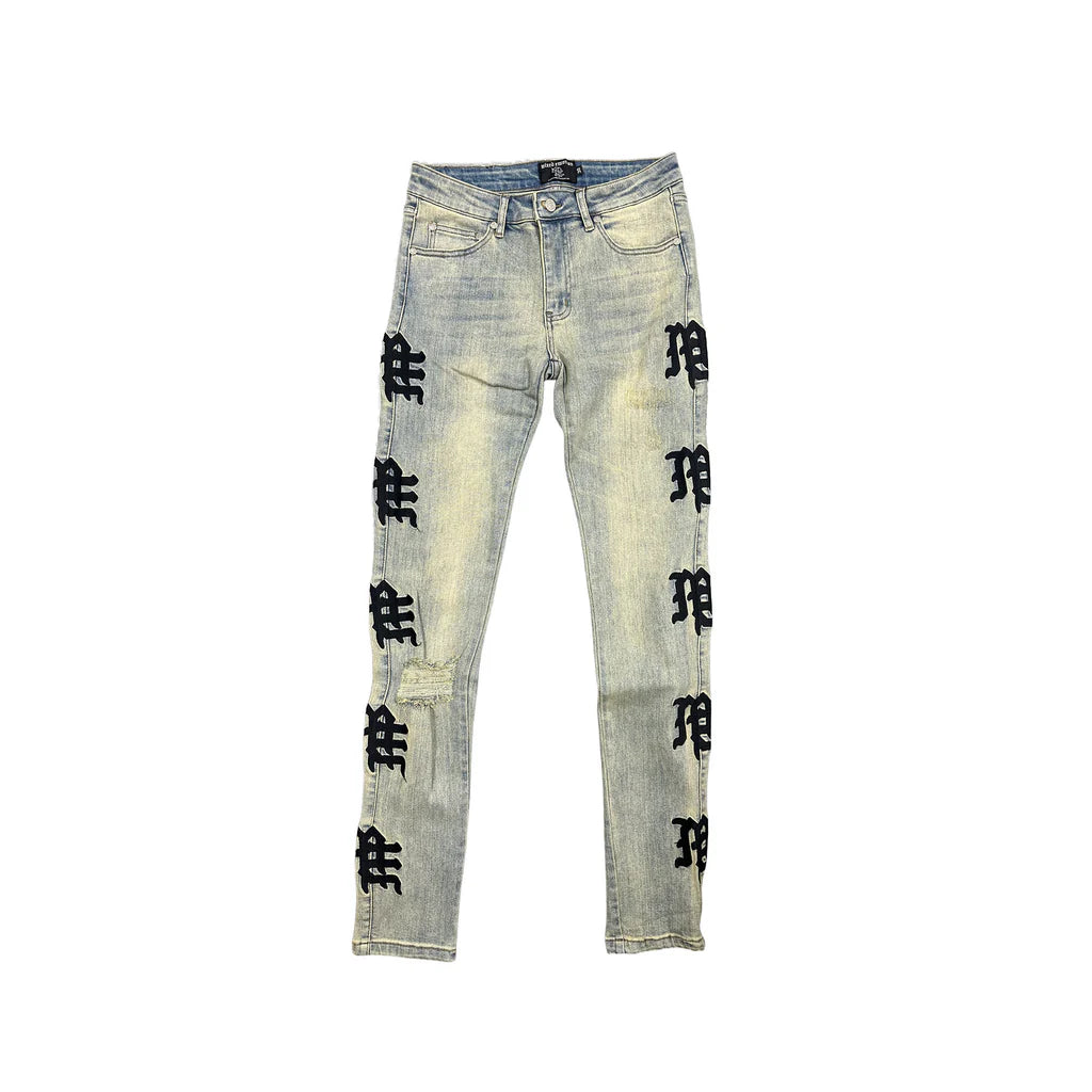 Mixed Emotion Desert Monogram Denim