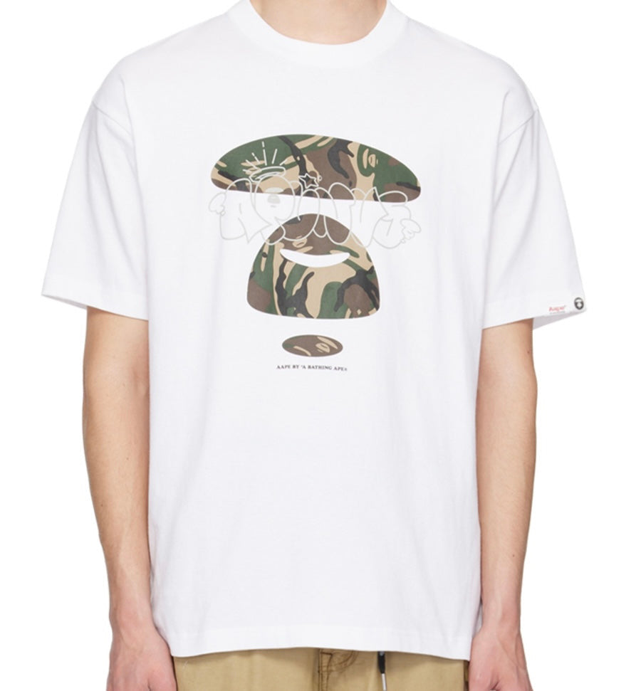 BAPE AAPE White Printed Tee