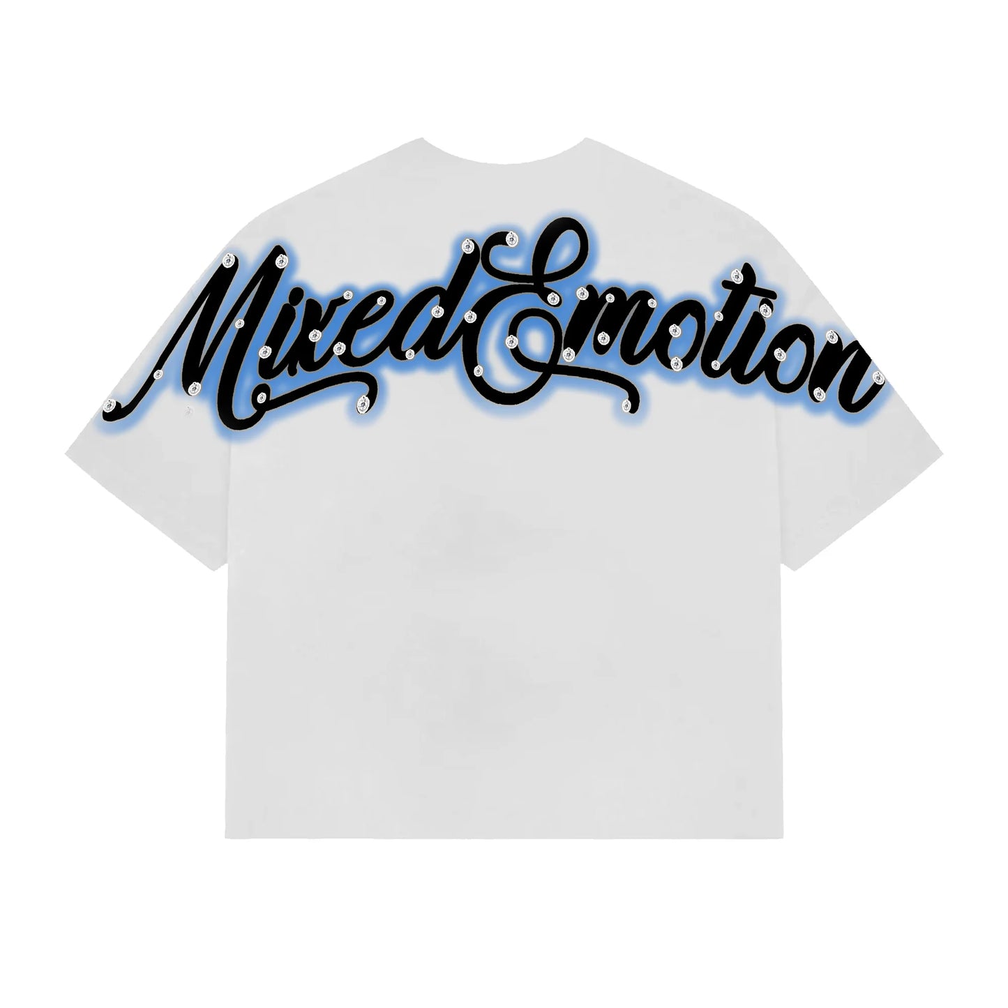 Mixed Emotion Baby Blue Statue Tee White