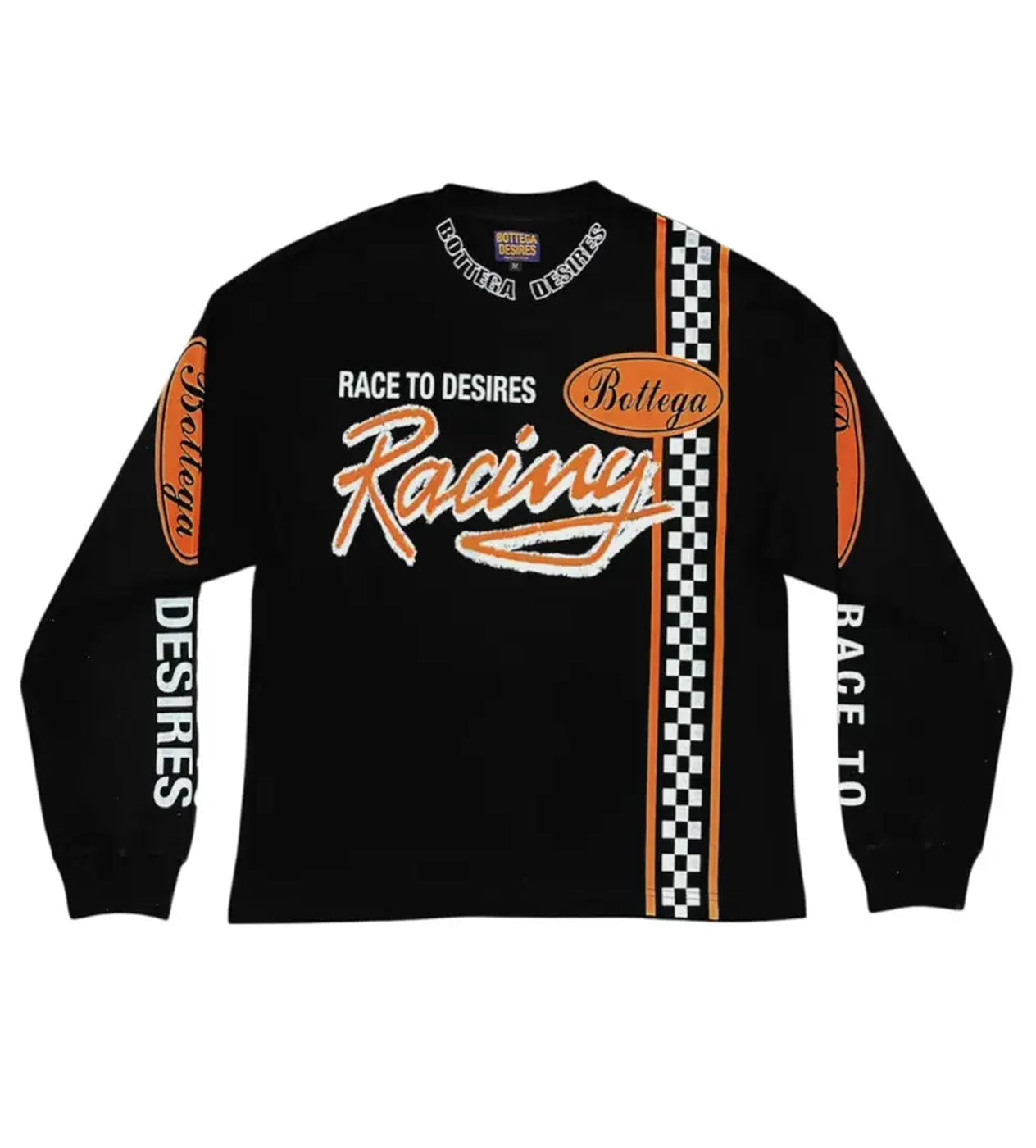 Bottega Desires Race To Desires Black Long Sleeve