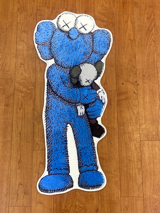 Kaws Blue Hugging Rug