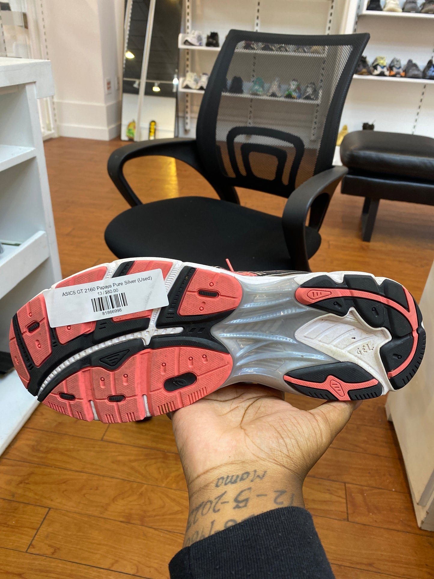 ASICS GT 2160 Papaya Pure Silver (Used)