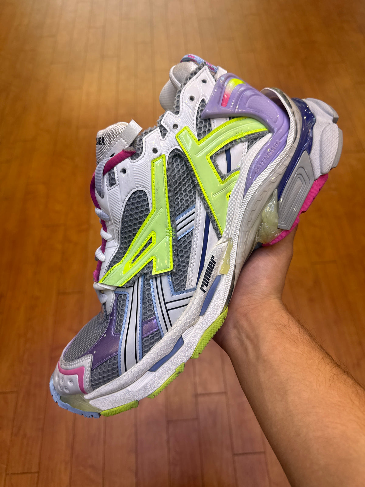 Balenciaga Runner Purple Neon Yellow (Used)